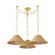Dalia Three Light Chandelier in Aged Brass (428|H831803-AGB)