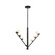 Cypress LED Pendant in Black/Opal Glass (347|PD55520-BK/OP)