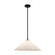 Serena One Light Pendant in Matte Black/Opal Glass (452|PD451820MBOP)