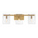 Genry Three Light Bathroom Vanity in Warm Brass (51|8-8204-3-322)