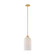 Isla Blanca One Light Pendant in Warm Brass (51|7-3171-1-322)