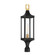 Glendale One Light Outdoor Post Lantern in Matte Black and Weathered Brushed Brass (51|5-278-144)