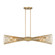 Longfellow Six Light Linear Chandelier in Burnished Brass (51|1-9601-6-171)