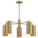 Lio Five Light Chandelier in Noble Brass (51|1-6508-5-127)