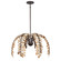 Grecian Six Light Chandelier in Champagne Mist with Coconut Shell (51|1-2579-6-26)