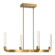 Del Mar LED Chandelier in Warm Brass (51|1-2508-4-322)