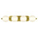Palmas LED Vanity in Gold (40|47194-014)