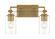 Binsly Two Light Bath Vanity in Aged Brass (7|2642-575)