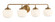 Cornwell Four Light Bath Vanity in Aged Brass (7|2574-575)
