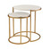 Solen Accent Table - Set of 2 in Aged Gold (45|S0115-11769/S2)