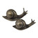 Snail Object - Set of 2 in Bronze (45|S0037-12133/S2)