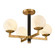 Gillian Four Light Semi Flush Mount in Natural Brass (45|90061/4)