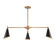 Calder Three Light Chandelier in Natural Brass (45|89218/3)