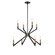 Reflex Eight Light Chandelier in Matte Black (45|63366/4+4)