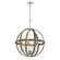 Abaca Six Light Chandelier in Polished Nickel (45|32572/6)