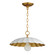 Primrose One Light Pendant in Matte White / Gold Leaf (16|18055MWGL)