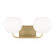 Rory Two Light Vanity in Satin Brass (1|GLV1012SB)
