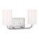 Rhett Two Light Vanity in Brushed Steel (1|GLV1002BS)