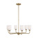 Emile Six Light Chandelier in Satin Bronze (1|GLC1096SB)