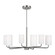 Rhett Six Light Chandelier in Brushed Steel (1|GLC1026BS)