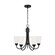 Seville Five Light Chandelier in Midnight Black (1|3120205-112)