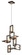 Enigma Seven Light Chandelier in Textured Bronze (67|F6187-TBZ/SS)