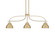 Cavella Three Light Island Pendant in New Age Brass (200|3936-NAB-427-NAB)