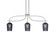 Cavella Three Light Island Pendant in Graphite (200|3936-GP-4252)