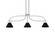 Cavella Three Light Island Pendant in Graphite (200|3936-GP-421-MB)