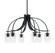 Cavella Six Light Chandelier in Matte Black (200|3926-MB-300)