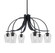 Cavella Six Light Chandelier in Matte Black (200|3926-MB-210) Cavella Six Light Chandelier in Matte Black (200|3926-MB-210)