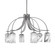 Cavella Six Light Chandelier in Graphite (200|3926-GP-3009)
