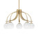 Cavella Five Light Chandelier in New Age Brass (200|3925-NAB-4101)