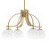 Cavella Four Light Chandelier in New Age Brass (200|3924-NAB-212)