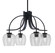 Cavella Four Light Chandelier in Matte Black (200|3924-MB-4812)