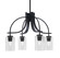 Cavella Four Light Chandelier in Matte Black (200|3924-MB-300)