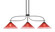 Monterey Three Light Bar in Matte Black & Painted Distressed Wood-look (200|2936-MBDW-716)