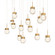 Double Bubble LED Pendant in Aged Brass (281|PD-82014L-AB)