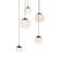 Pisces LED Pendant in Black (281|PD-34405R-BK)
