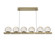 Gaia LED Linear Pendant in Heritage Brass (404|PLB0092-0B-HB-A-CA1-L3)