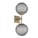 Gaia LED Wall Sconce in Heritage Brass (404|IDB0092-02-HB-S-L1)
