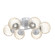 Gaia LED Flush Mount in Classic Silver (404|CLB0092-01-CS-A-L3)