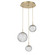 Gaia LED Pendant in Gilded Brass (404|CHB0092-03-GB-C-C01-L1)