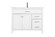 Lewis SIngle Bathroom Vanity in White (173|VF23342WH)