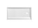 Laredo Single Threshold Shower Tray in Glossy White (173|STY01-R6030)