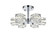 Lyra Six Light Flush Mount in Chrome (173|LD920F14C)