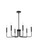 Willa Six Light Pendant in Black (173|LD742D26BK)