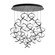 Vornado LED Chandelier in Black (34|PD-84921R-BK)