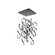 Interlace LED Chandelier in Black (34|PD-47813S-BK)