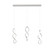 Interlace LED Chandelier in Chrome (34|PD-47803L-CH)